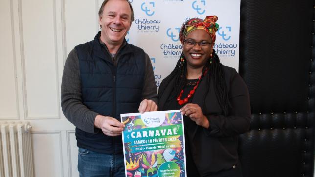 Frédéric Jacquesson et Fabienne Coezzi, un partenariat gagnant gagnant pour pérenniser le carnaval dans la ville.