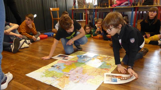 Les élèves ont participé à des ateliers ludiques pour s’initier à la culture et langue allemandes.