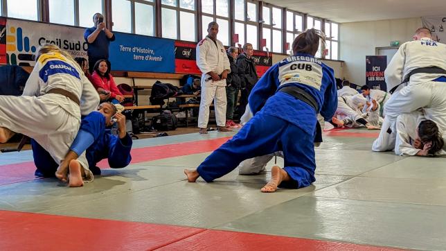 Les judokates cubaines sur le tatami à Creil. (Photo Agglomération Creil Sud Oise)