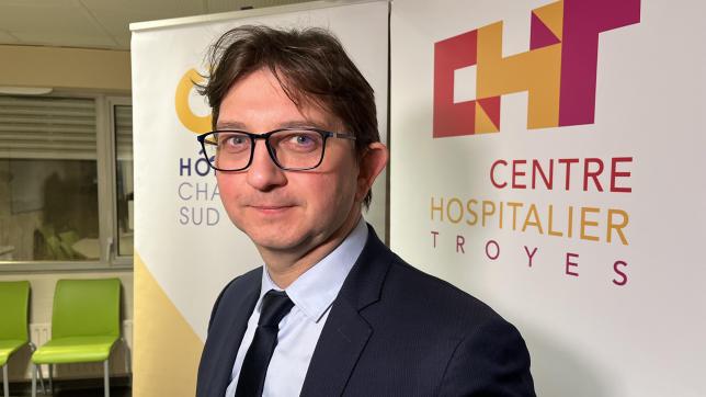 Damien Patriat est le nouveau directeur des Hôpitaux Champagne Sud, dont l’hôpital de Troyes fait partie.
