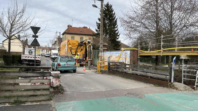Rue Paul-Bert, les travaux préparatoires du chantier de reconstruction du pont ont commencé. La circulation des camions est déjà interdite avant une interruption totale à partr du 16 mars.