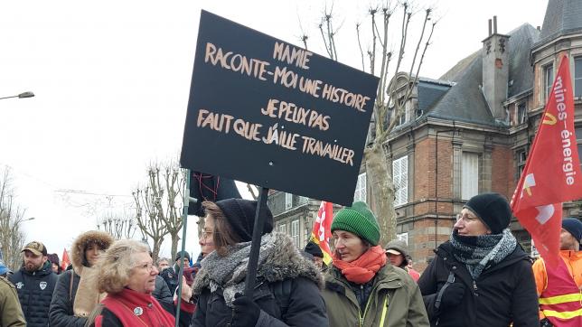Nouvelle mobilisation dans l’Aisne avant l’examen du texte sur la réforme des retraites à l’Assemblée nationale.