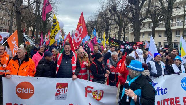 Environ 3000 manifestants se sont réunis ce mercredi à Reims.