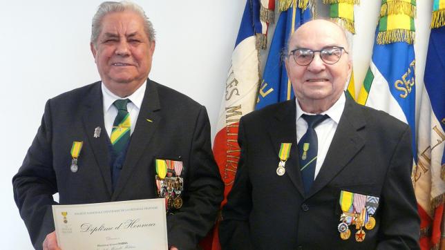 Ernest Parra et Anicet Grandveau ont été récompensés lors de cette assemblée générale.