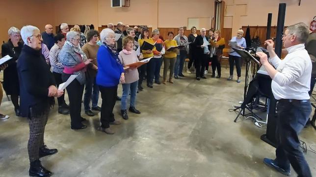 Les chorales de Vivier-au-Court et Dom-le-Mesnil ont répété pour le rendez-vous du 31 mars.