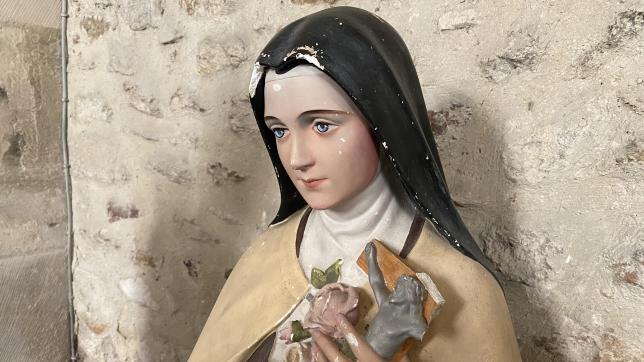 C’est cette statue de sainte Thérèse que les gendarmes ont retrouvée, neuf mois après sa soustraction frauduleuse dans l’église de Cernay-lès-Reims.