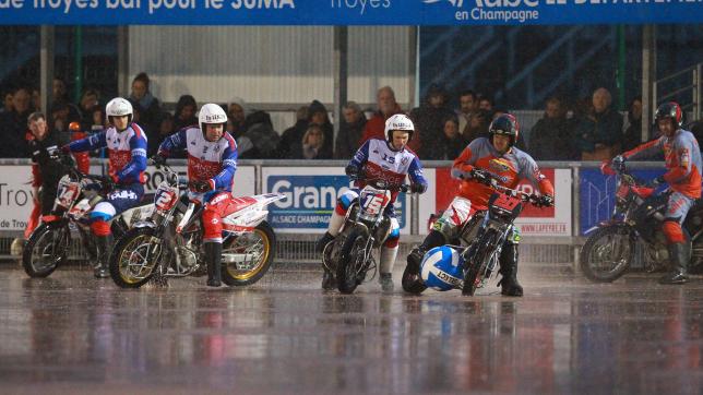 Pour le retour du motoball à Gaston-Arbouin, le public troyen a assisté à un déluge de pluie et de buts (9).