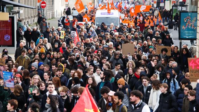 Manifestation du 28 mars à Reims.