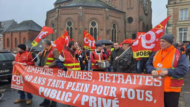 120 à 200 manifestants ont pris part à la manifestation au Nouvion-en-Thiérache.