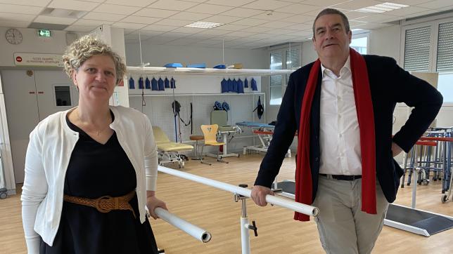 Loëtitia Beury et le Dr Philippe Beury sont à la tête de la Maison du Sport installée à l’hôpital.