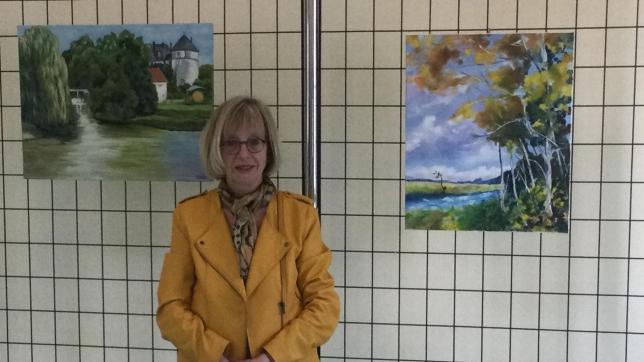 Bernadette Grandjean exposera ses toiles à la médiathèque d