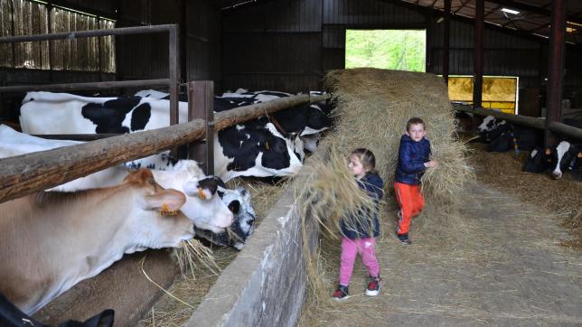 À l’aide de six indices,les enfants devaient découvrir les œufs de couleurs dans l’enclos des chèvres, dans le clapier, ou dans d’autres endroits de la ferme.