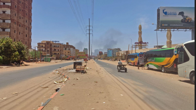 Les rues sont désertes au Soudan.