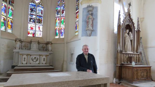 Le père Michel Gatouillat, qui fut curé de Vouépendant sept ans,se réjouit de célébrer la messe ce dimanche.