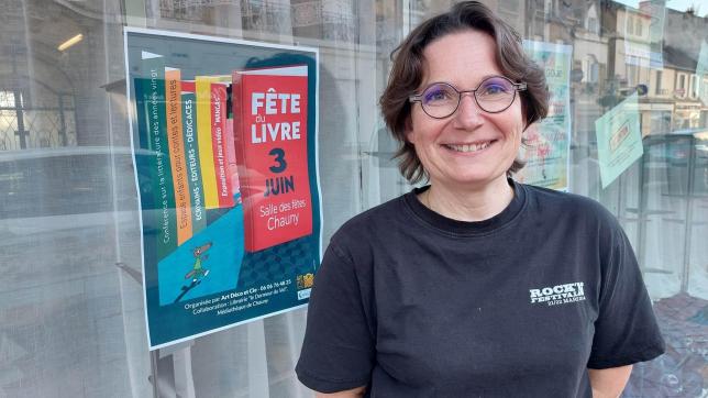 Aline Marelli, libraire au Dormeur du Val,règle en ce moment-mêmeles derniers détails de l’organisation de la fête du livre.