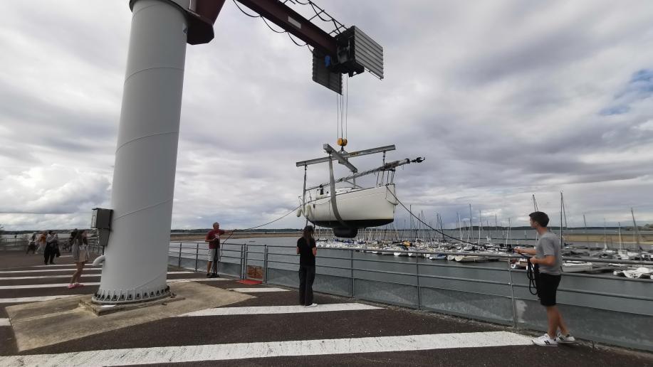 Les bateaux quittent le port de MesnilSaintPère Les bateaux quittent le port de MesnilSaintPère