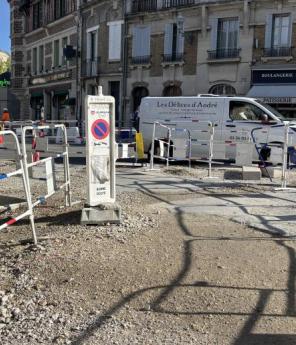Les travaux se poursuivent sur la Voie des Sacres.