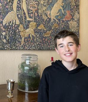 Emile Demouy, qui vient de f&ecirc;ter ses 13 ans, s&rsquo;int&eacute;resse &agrave; l&rsquo;Histoire comme Patrick Demouy, son grand-p&egrave;re.