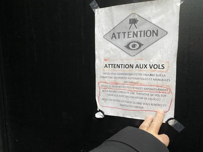 Des intrusions suivies de vols ou tentative de vol ont déjà été déplorées dans le garage.