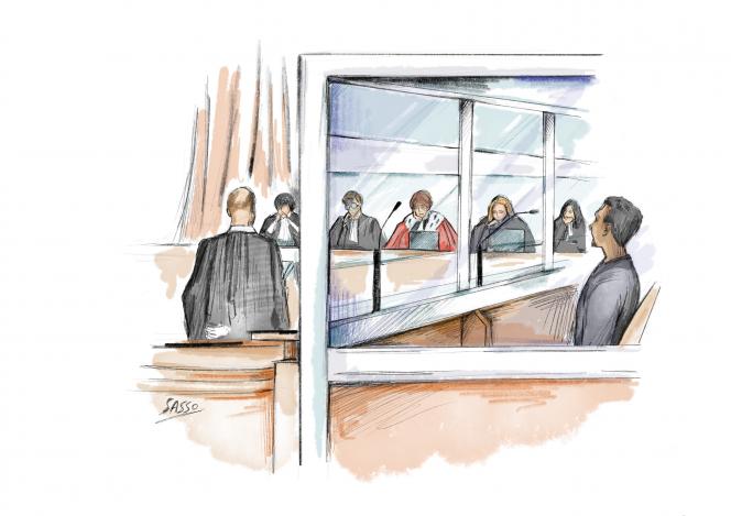 Dylan Hilaire a livré des versions ubuesques en appel, comme cela avait déjà été le cas en première instance (dessin).