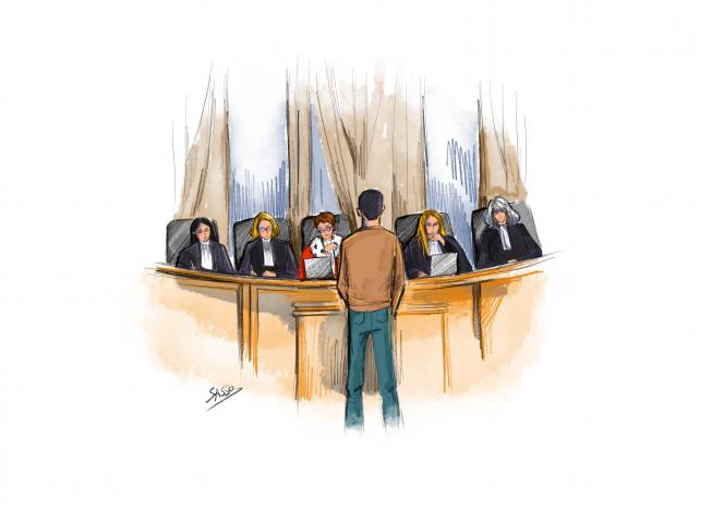 Anthony Margon devant la cour criminelle de l’Aube lors de son procès en septembre.